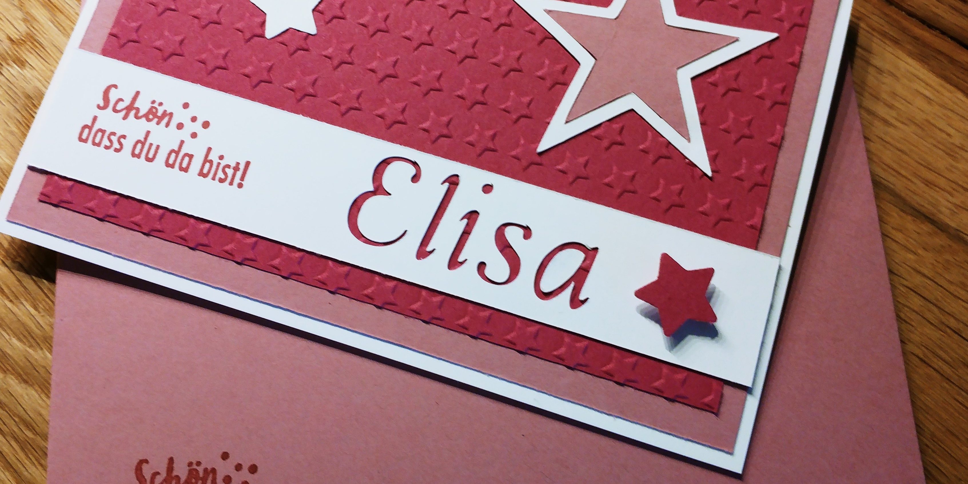Karte zur Geburt von Elisa Karte zur Geburt von Elisa