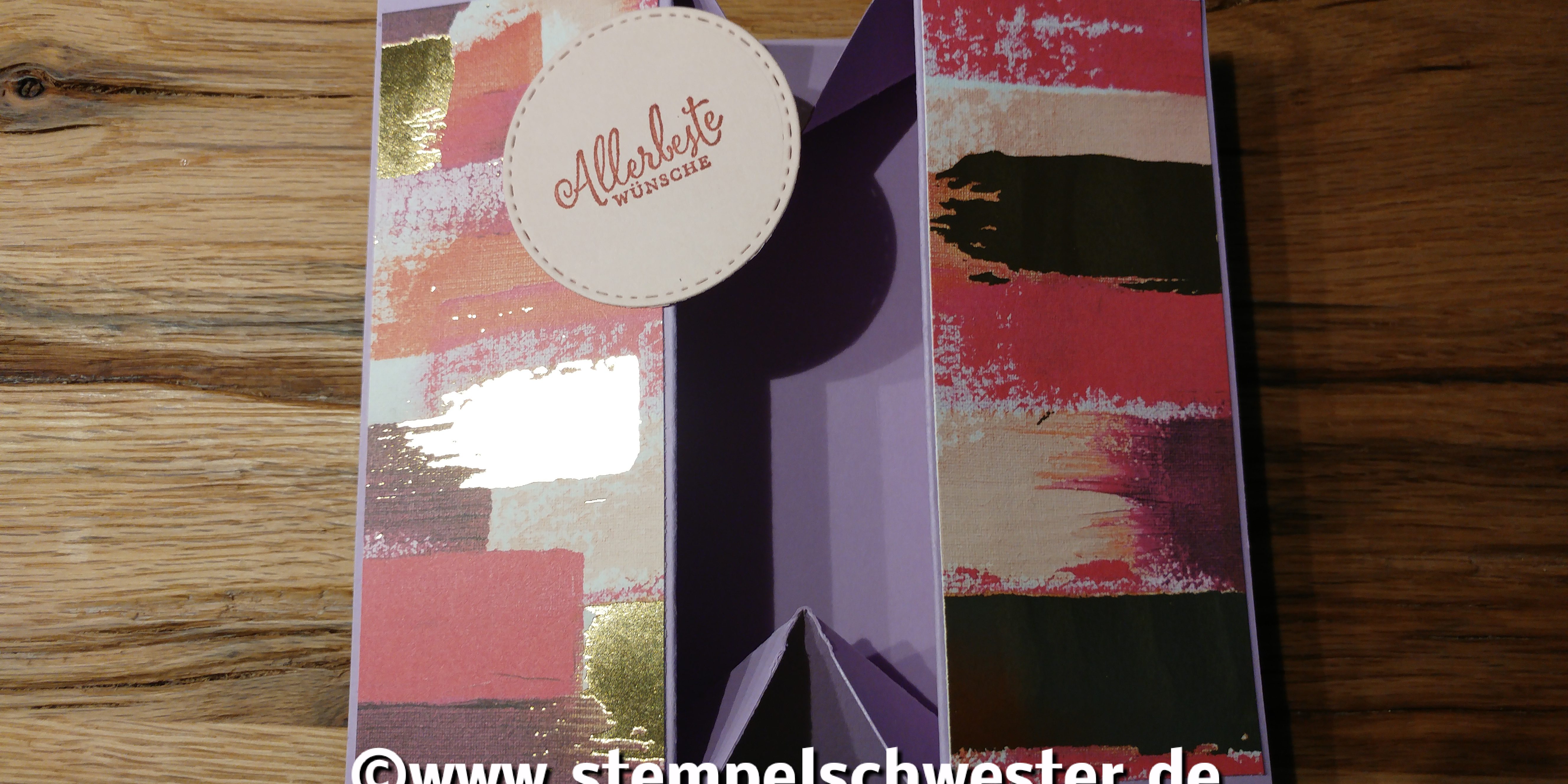 Geschenkkartenbox - faltbar