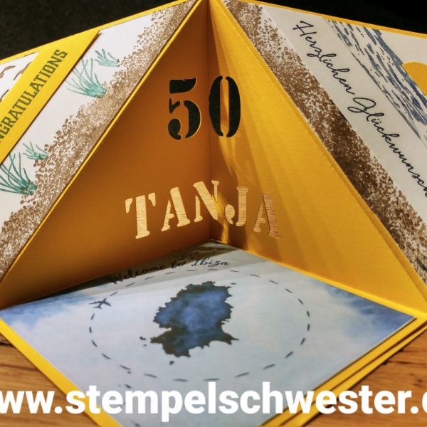 Geburtstagskarte mit Urlaubsflair