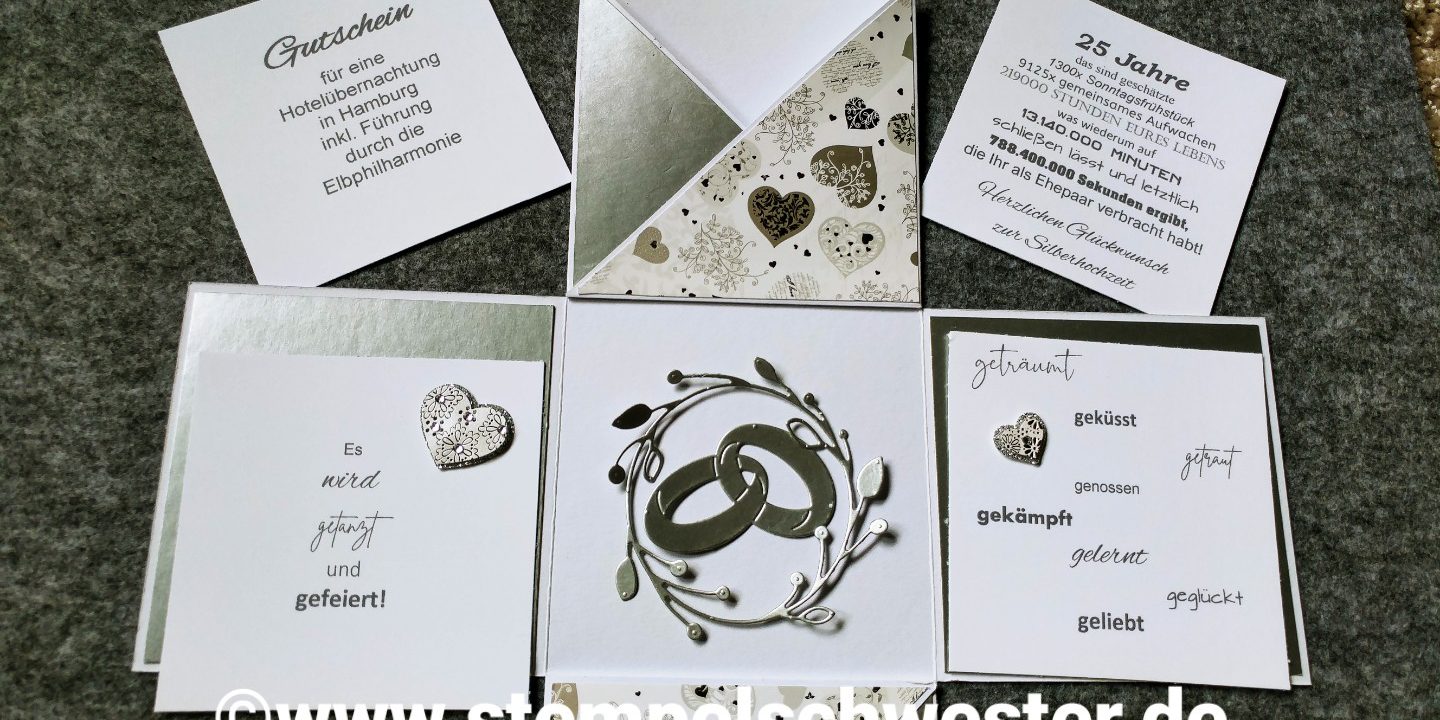 Explosionsbox Silberhochzeit 3
