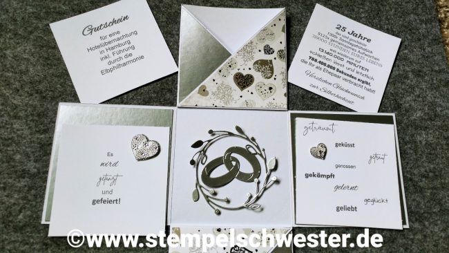 Explosionsbox Silberhochzeit 3